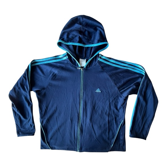 adidas Other - Vintage Adidas Full Zip Hoodie, Large Y2K 90s